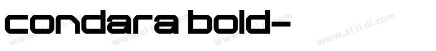 condara bold字体转换